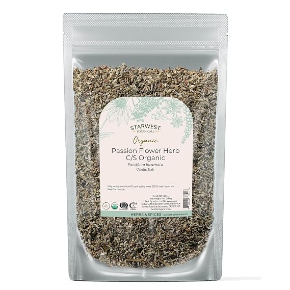 Starwest Botanicals Organic Passion Flower, Cut & Sifted - 4 oz Pouch