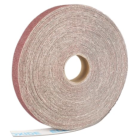 Sandpaper Roll 1 x 25m 60 Grit Aluminium Oxide Sandpaper Suitable for Sanding Wood Furniture Stainless Steel and Body Processing