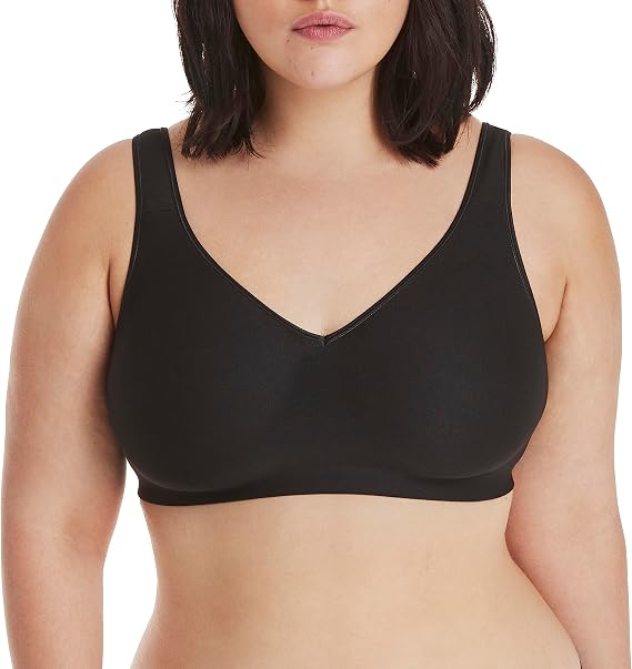 Hanes Women's Wireless Bra, Smooth Comfort Full-Coverage T-Shirt Bra for Women, Single Or 2-Pack