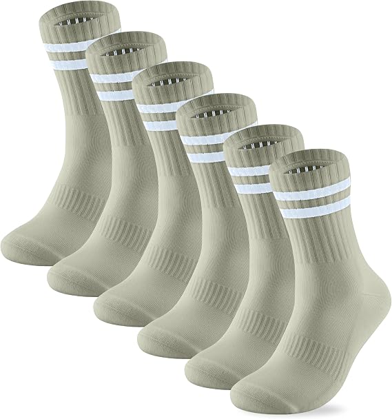 PANDA FOOD Premium Bamboo Crew Socks | Anti-Blister Seamless Breathable Socks for Exercise, Gym or Casual Wear | Unisex Men and Women