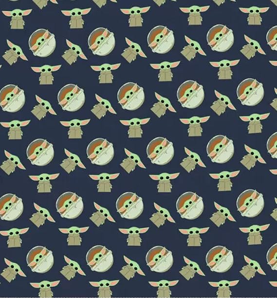 Fabric & Fabric Star Wars Fabric, Cotton Fabric, Size: 14 Yard or Fat Quarter - 18 inches X 22 inches (The Child Repeat)