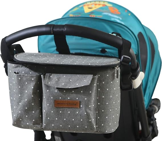 Stroller Organizer Bag for Mum, Super Light Weight Baby Trolley Bag, Multifunctional Large Capacity for Storing