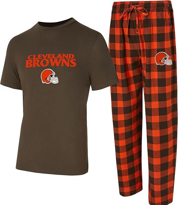Concepts Sport Men's NFL Avondale T-Shirt & Flannel Pants Set