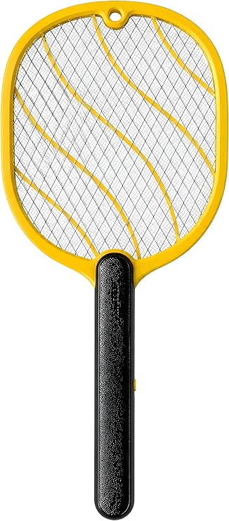 Electric Fly Swatter Racket Bug Zapper with 3-Layer Safety Mesh | 3000V Instant Power, 3-Layer Safety Mesh, Batteries Included, Ergonomic & Durable Design, Indoor & Outdoor Use