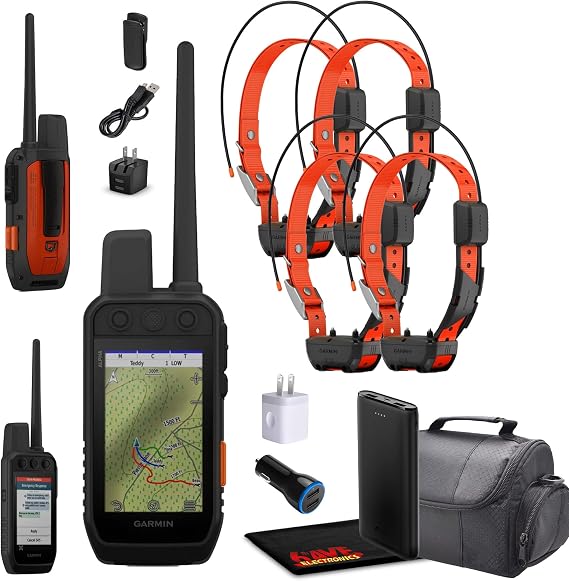 Garmin Alpha 300i Handheld Dog Tracking 4-Collar Bundle