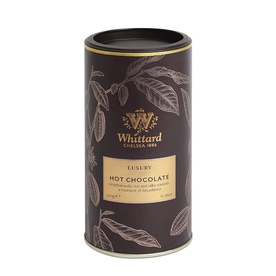 Whittard of Chelsea - Luxury Hot Chocolate - Milk Chocolate Mix, Vegetarian, Vegan Friendly, Baking Cocoa (350g, 1ct)