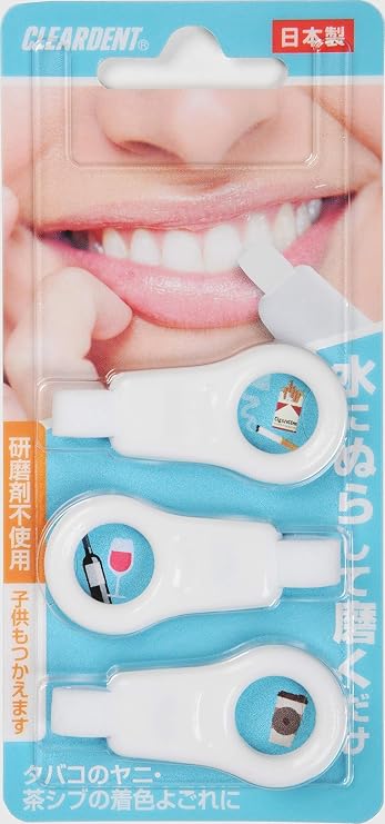 Cleardent Hiroei-sha Cleardent Teeth Peeling Sponge Blue and Pink Not Selectable 3 pcs x 1