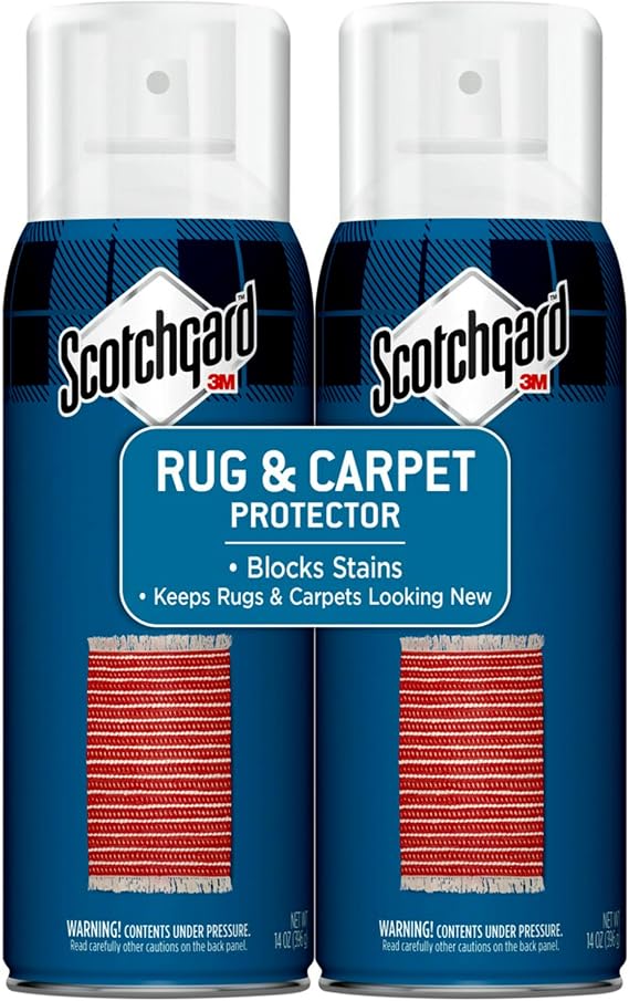 Scotchgard Rug & Carpet Protector Carpet & Rug Protector Blocks Stains During Spring and Summer Gatherings Fabric Protector Makes Cleanup of Stains Two 14 oz cans