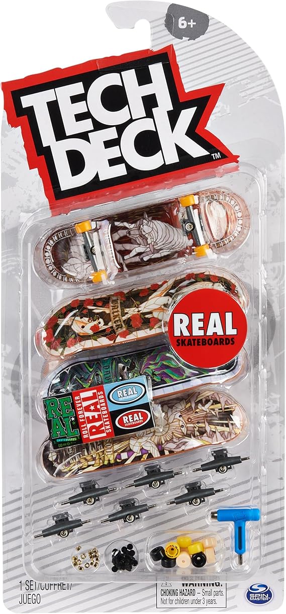 TECH DECK Real Skateboards Ultra DLX Customizable Fingerboards 4-Pack