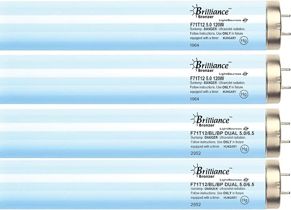 Face & Body Tanning Kit F71T12 100-120W Bipin Tanning Lamps (24)