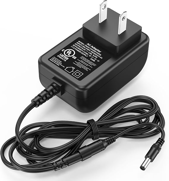 9V Drill Charger Replacement Fit for Black & Decker 7.2V Cordless Drill | Power Cord AC Adapter Fit for Black Decker 9099KC 9099KCB 7.2 Volt Type 1 Handheld Drill BD 9099KCB-VA BDC752 BDC752K FS9099