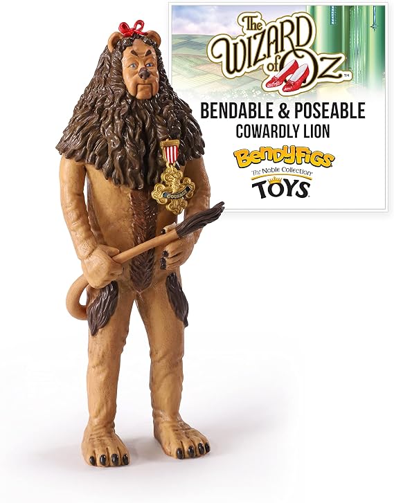 BendyFigs The Noble Collection The Wizard of Oza Cowardly Liona