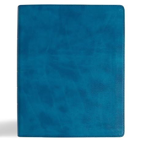 CSB Notetaking Bible, Expanded Reference Edition, Sea Depth LeatherTouch, Black Letter, Journaling Space, Cross-References, Reading Plan, Easy-to-Read Bible Serif Type