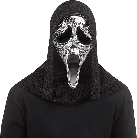 Fun World Ghost Face Disco Mirror Mask