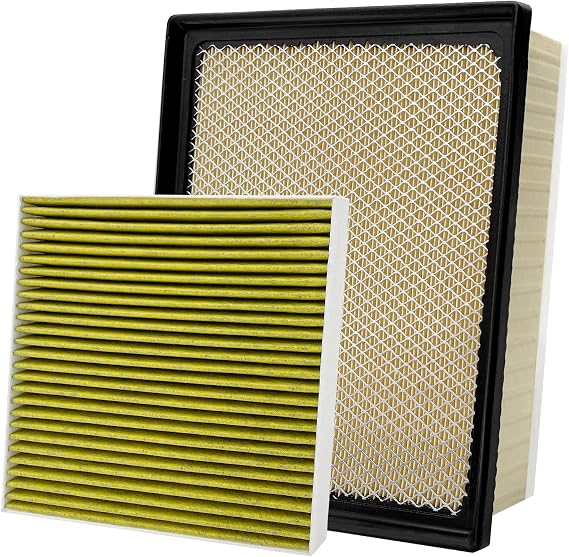 Capume 2PCS Cabin Engine Air Filter JMY09 JMP100 Kit Fits for Tacoma 3.5L 2016 2017 2018 2019 2020 2021 2022 2023, Replacement for 178010P100, CA11895, 87139YZZ09, CF10374