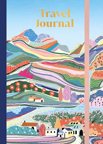 Travel Journal: A5 (14.8 x 21 cm) Hardcover Travel Diary for 10 Trips with Prompts, Planning Pages and Keepsake Storage