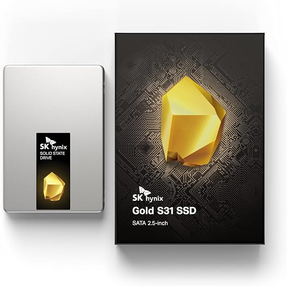 SK Hynix Gold S31 1TB SATA Gen3 2.5 inch Internal SSD | 1TB | Up to 560MB/S | Solid State Drive | Compact 2.5" Form Factor Internal Solid State Drive | SATA