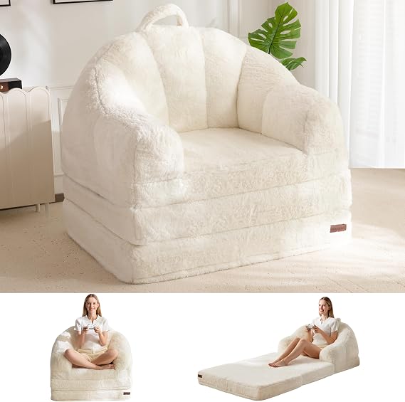 MAXYOYO Folding Sofa Bed, 2 in 1 Convertible Sofa to Lounger