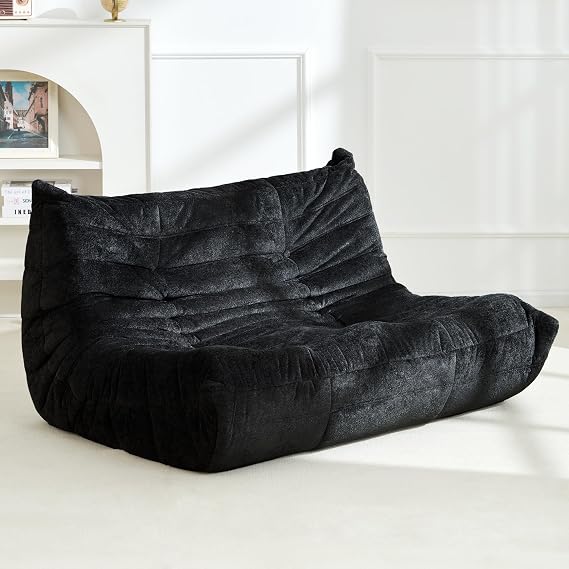 Homguava Bean Bag Sofa, Bean Bag Chair for Adults, Memory Foam Togo Sofa