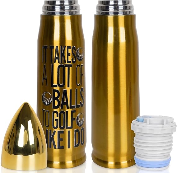 Golf Gift for Men Dad Him Golfers, Retirement Gifts for Men - 17oz Bullet Tumbler, Mens Gift Ideas