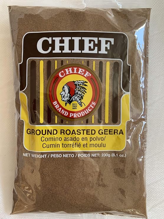 Chief Roasted Geera Ground Cumin Seeds 230g, 8.1 Oz