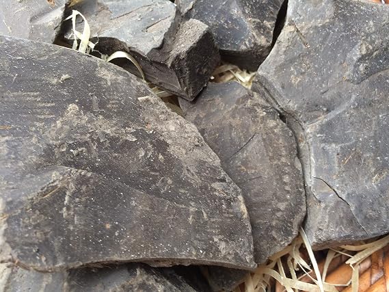 Black Edible Clay Chunks (lump) Natural for Eating (Food), 1 lb (450 g)