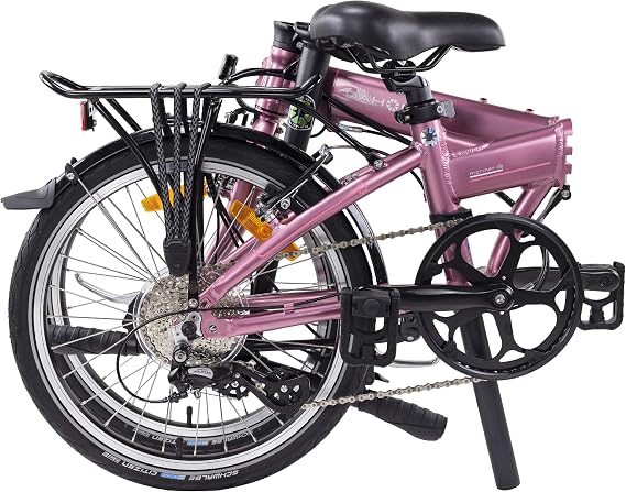 Dahon VYBE D7 Folding Bike, Lightweight Aluminum Frame; 7-Speed Shimano Gears; 20 Foldable Bicycle for Adults