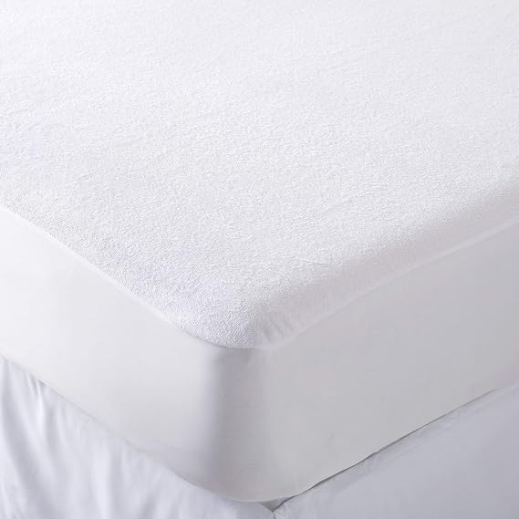 Hotel Quality Quilted mattress topper king size waterproof mattress protector mattress Cover Extra Deep 40cm Fitted Fabric Skirt firm mattress topper - Super King Bed Size 180x200cm