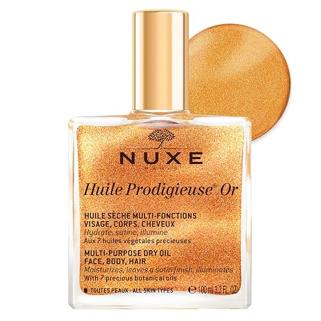 NUXE Huile Prodigieuse Shimmer Body Oil for Skin & Hair