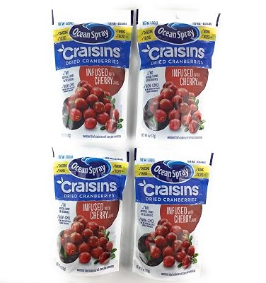 Ocean Spray Cherry Craisins 6 oz  4 Pack