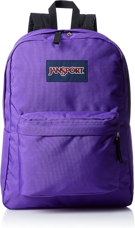JanSport SuperBreak Backpack - Durable, Lightweight Premium Backpack - Signature Purple