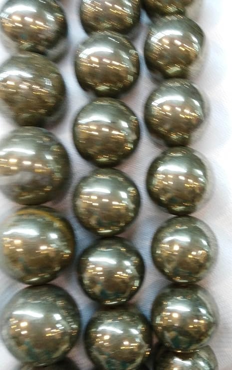 genuine Raw pyrite round ball iron gold jewelry bead 4-12mm 2strands (2mm)