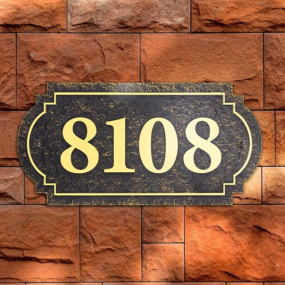 Vintage Address Plaque, Personalized House Sign