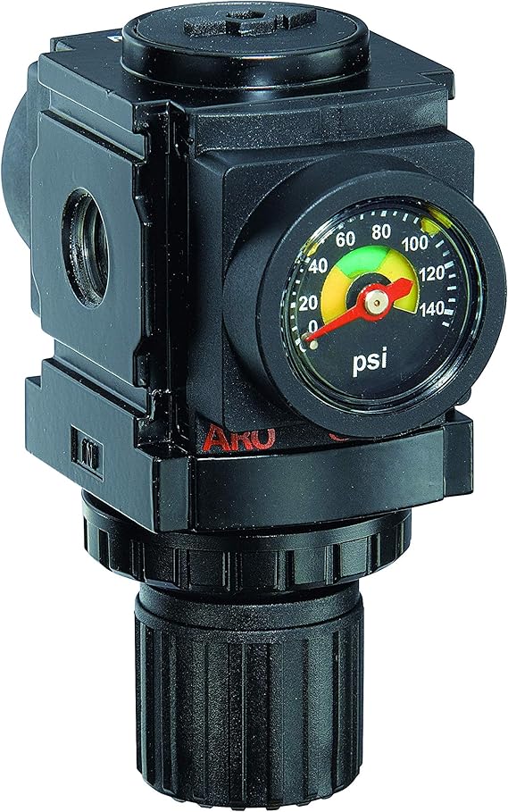Ingersoll Rand ARO R37121-600-VS 1/4" NPT Air Regulator with Gauge
