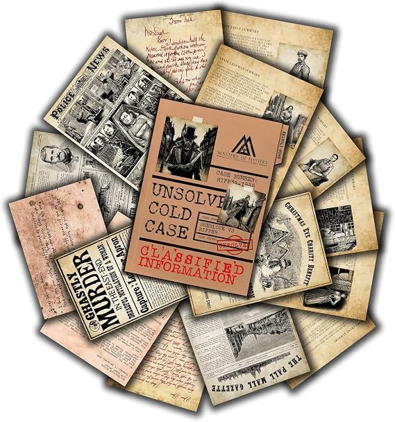 Unsolved Cold Case Files Game - Sherlock v Jack The Ripper Unsolved Murder Mystery