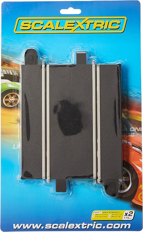 Scalextric Slot Car Race Tracks C8207 Half Straight 175mm x 2