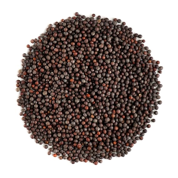 Black Mustard Seed Organic Whole Grade - Pickling Curries and Tempering