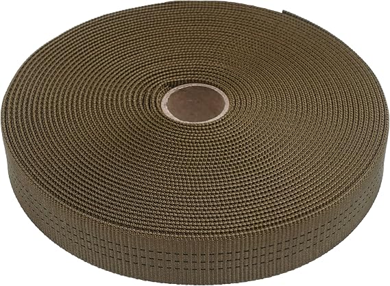 GM CLIMBING 1 inch Nylon Tubular Webbing Tape CE UIAA Certified 4000lb Heavy Duty for Climbing Rescue Rope Works Survival Outdoor General Purposes