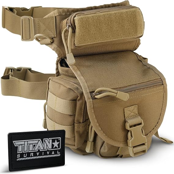 10L Tactical Drop Leg Bag for Men - Waterproof Thigh Pack
