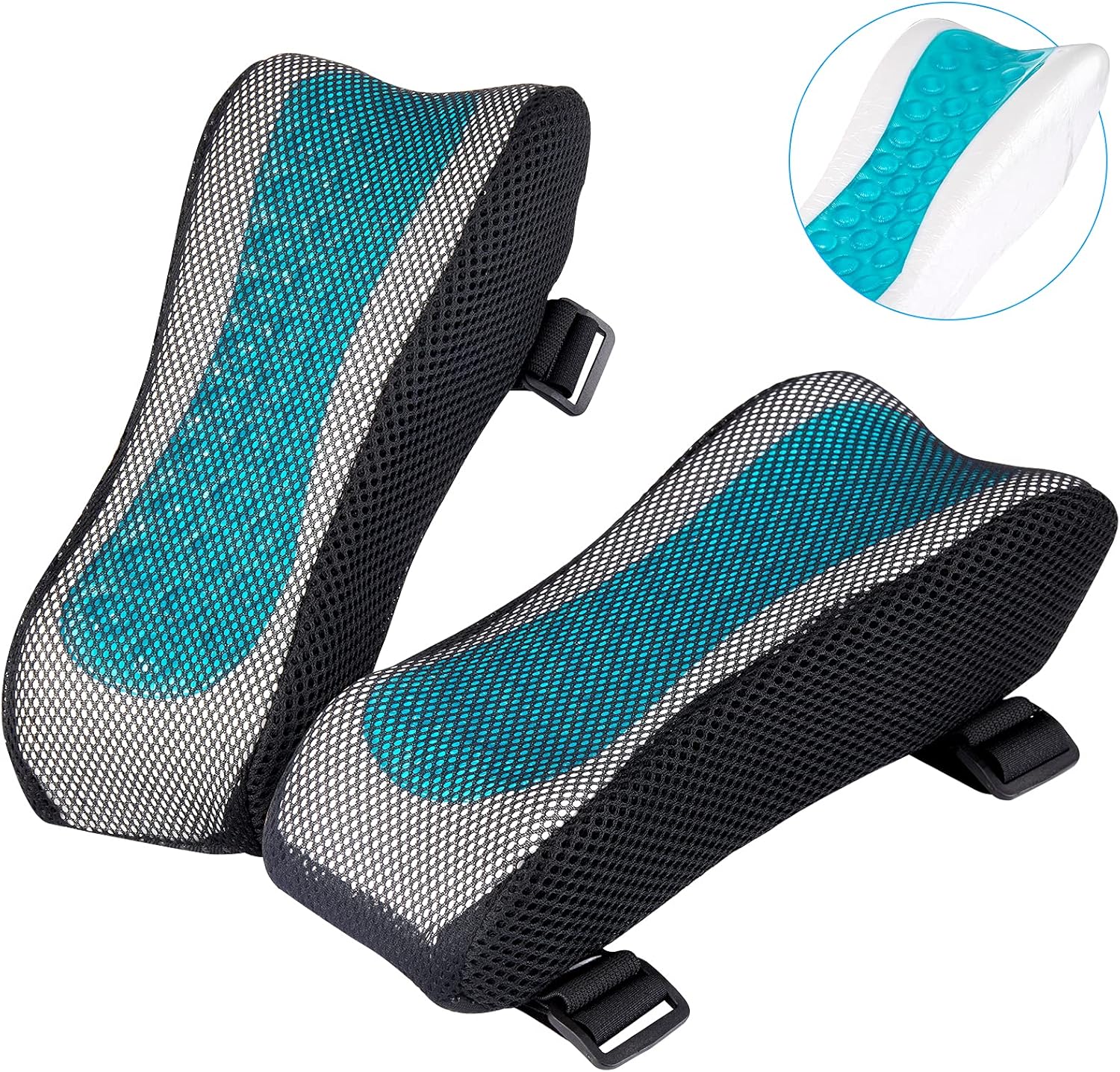 BEAUTRIP Ergonomic Armrest Pads- Office Chair Arm Rest Cover Pillow - Elbow Support Cushion for Computer, Gaming and Desk Chairs Set of 2…