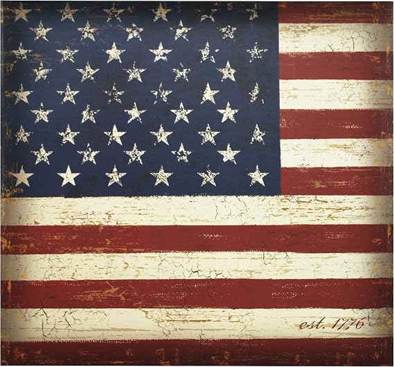 MCS Expandable Scrapbook Album, 12x12, Vintage Flag
