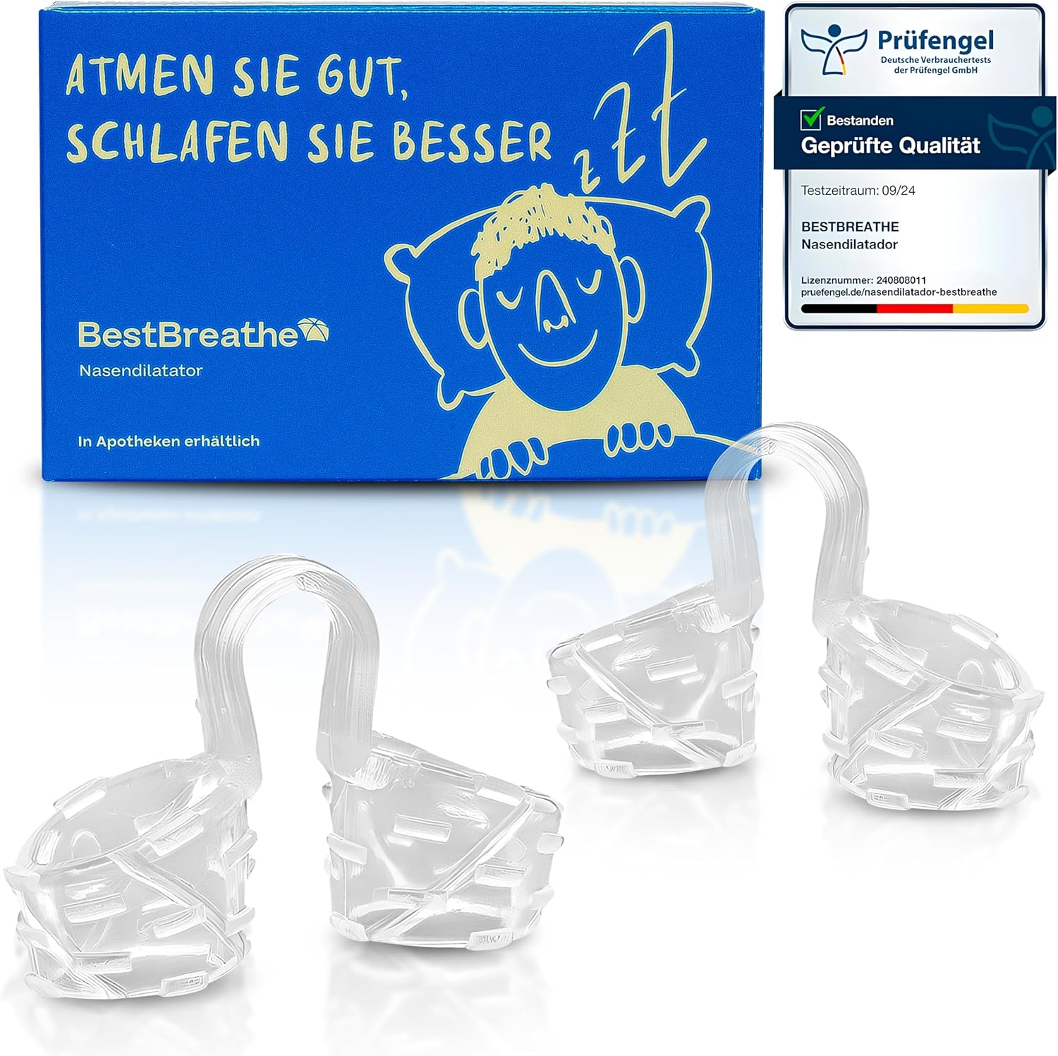 Nasal Dilator for Snoring for Sleeping Best Breathe - Improves Nasal Breathing - Anatomical and Reusable Anti Snore Device - Relief from Snoring and Allergies XL