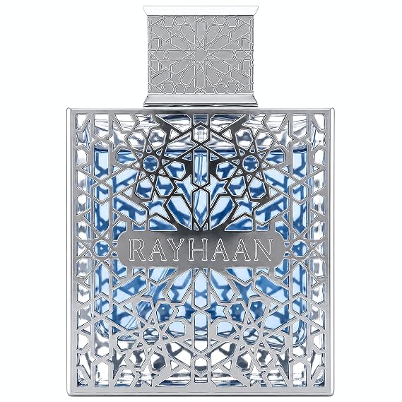 RAYHAAN Aquatica Fresh, Marine, Citrus, Clean Eau de Parfum Spray Long-Lasting Fragrance for Men, 3.4 Ounce / 100 ml