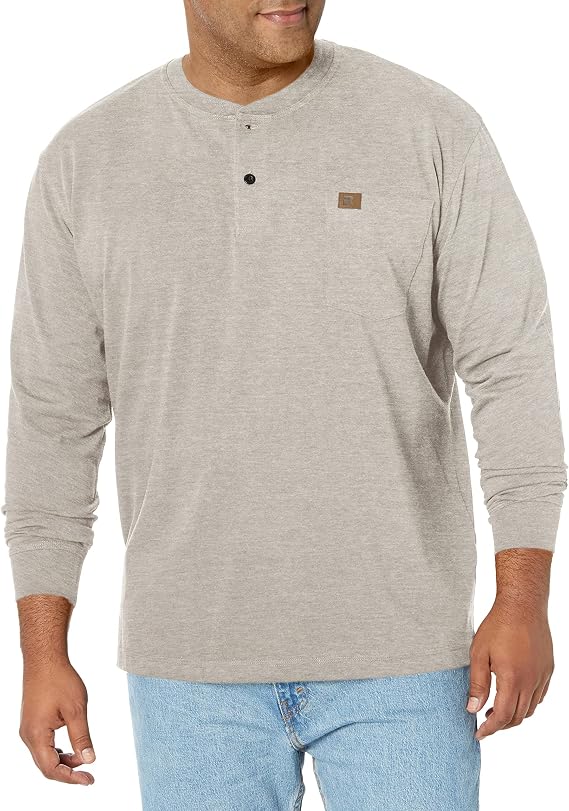Wrangler Men's Riggs Workwear Big & Tall Short Sleeve Henley Henley Shirt