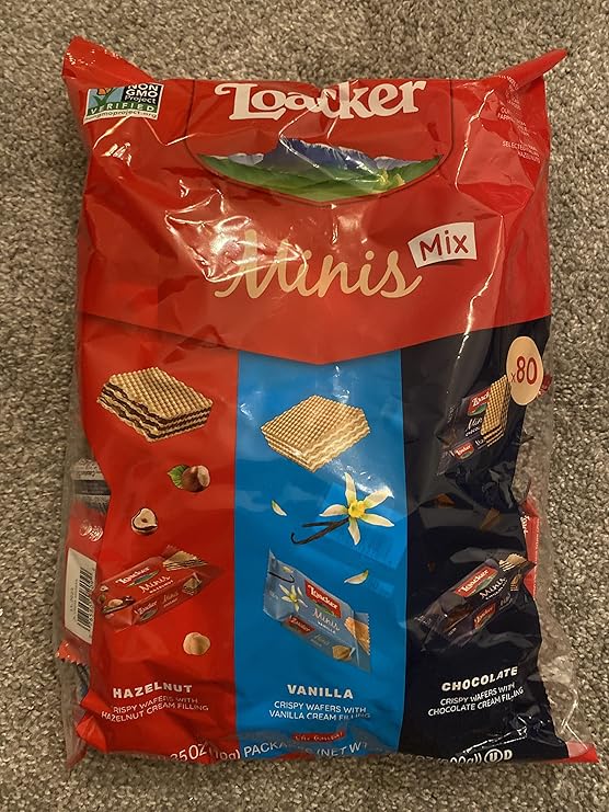 Loacker Minis Crispy Waffers 800g(Mix Flavours) 28.22 OZ