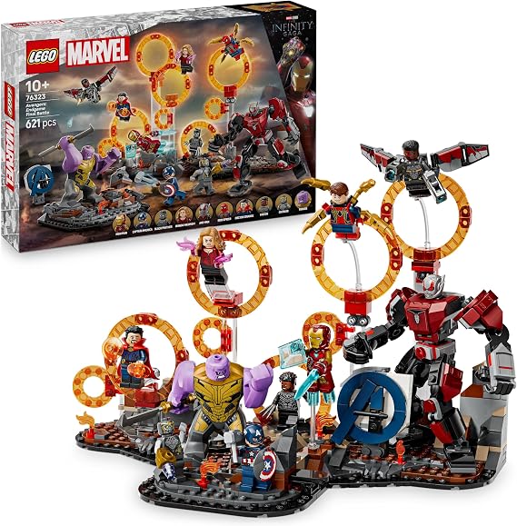 LEGO Marvel Avengers: Endgame Last Showdown Building Toy with 10 Mini Figures Including Captain America Iron Man Black Panther & Dr. Strange - Creative Gift for Boys and Girls 76323