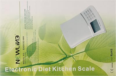 Newline Digital Nutrition Diet Scale with GI Value, SAD8182-WH White