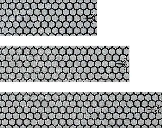 White Water Archery Black Reflective Open Honeycomb Arrow Wraps 15 Pc Pack Choose Length Width