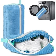 Trainer & Shoe Washing Machine Bags, 2 Pack Reusable Laundry Bags for Washer & Dryer - 39x19cm, Fits Trainers, Sneakers, Running Shoes, Canvas Shoes, Blue