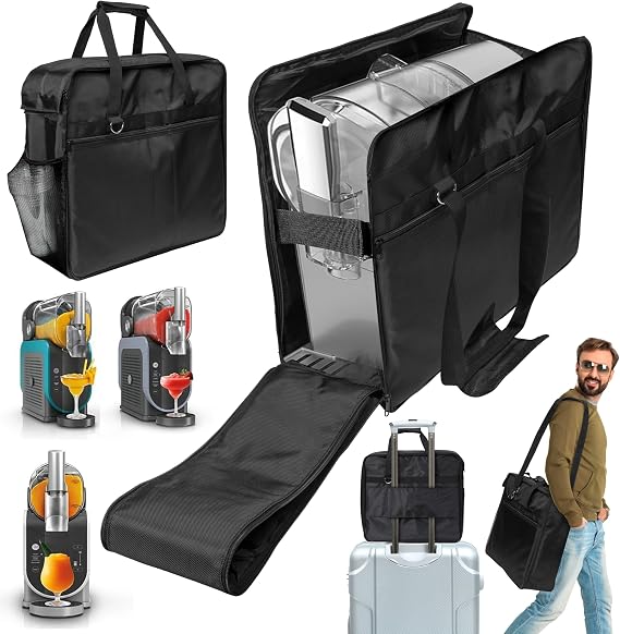 MALLMALL6 キャリーバッグ Ninja Slushie Machine FS301 FS300 FS299用、ポータブルトラベルパーティーアウトドアトート サイドオープニングカバー用 防水オックスフォードストレージバッグ 冷凍ドリンクメーカー コーヒーマシンブレンダー